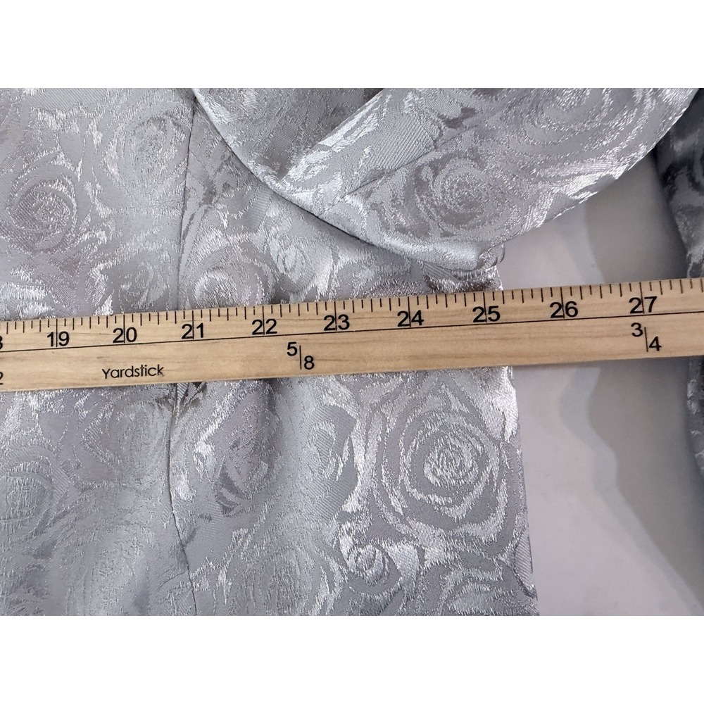 Le Suit 2PC Skirt Suit Womens 22W Silver Mother of the Bride Wedding Formal Plus - Picture 14 of 16